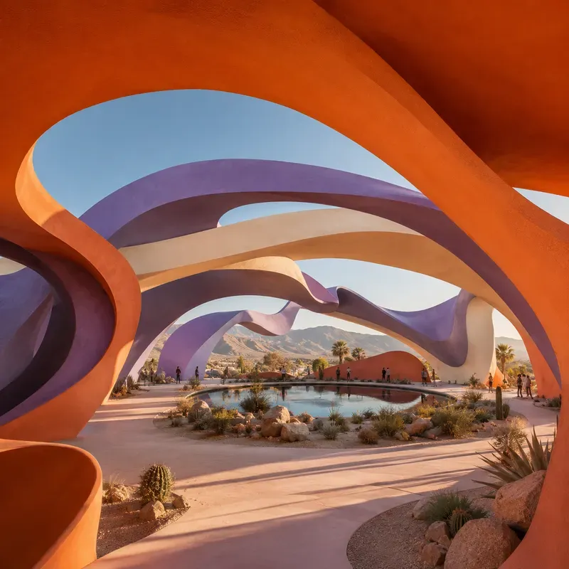 Surreal Color Portal Architectures