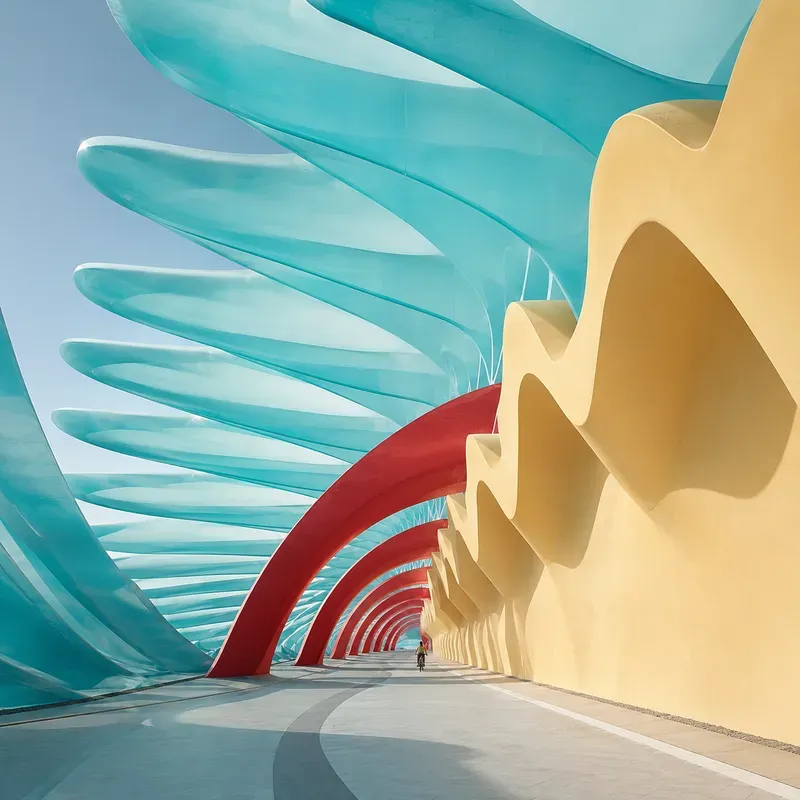 Surreal Color Portal Architectures