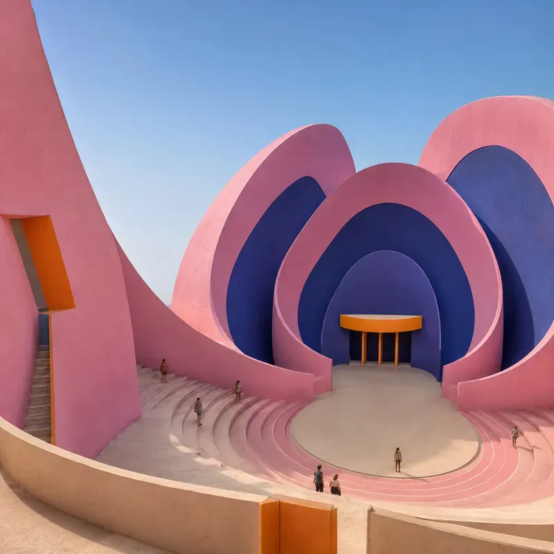 Surreal Color Portal Architectures
