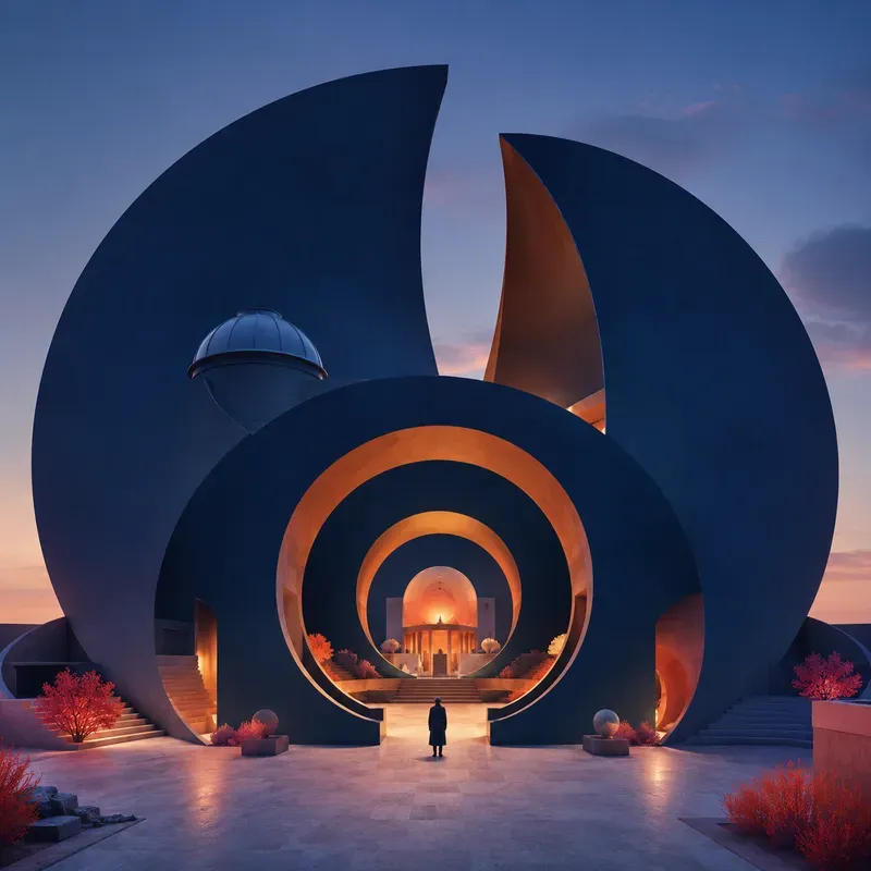 Surreal Color Portal Architectures