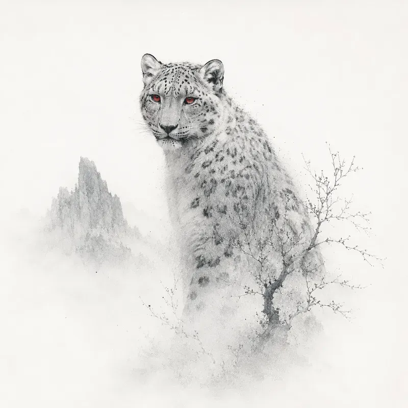 Ethereal Dotwork Spirit Creatures