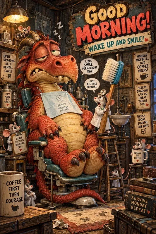 Whimsical Cartoon Greeting Posters