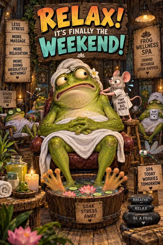 Whimsical Cartoon Greeting Posters