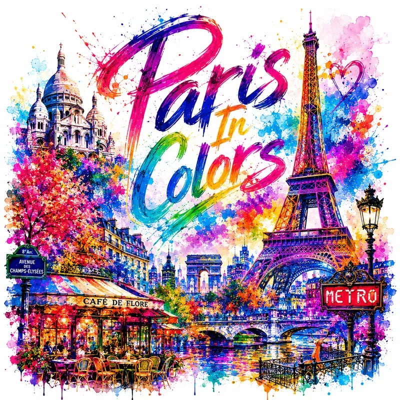 Colorful City Paintings