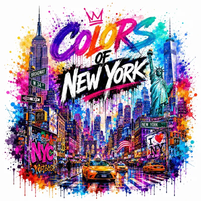 Colorful City Paintings