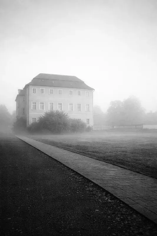 Foggy Minimalist Black White Photography