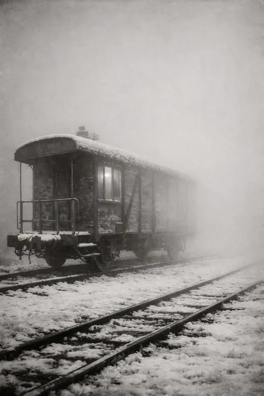 Foggy Minimalist Black White Photography