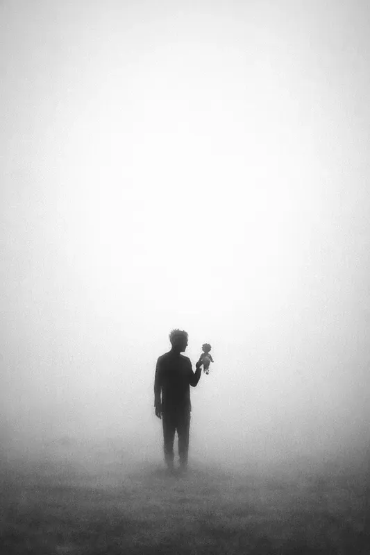 Foggy Minimalist Black White Photography