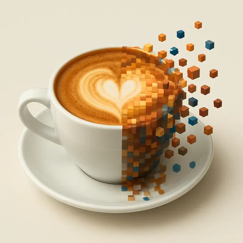 Pixelated Food Art Voxels