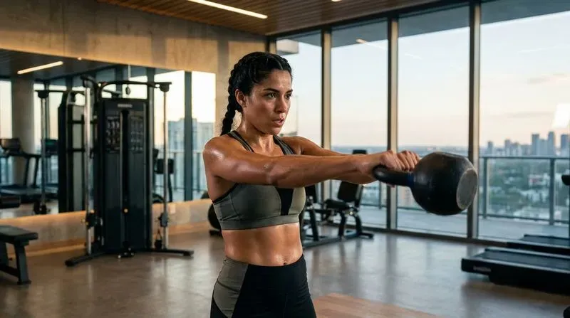Realistic Female Fitness Gym Photos