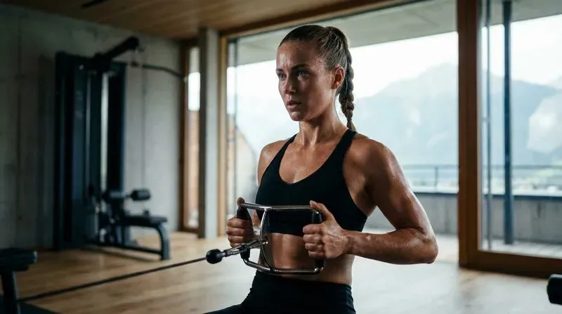 Realistic Female Fitness Gym Photos