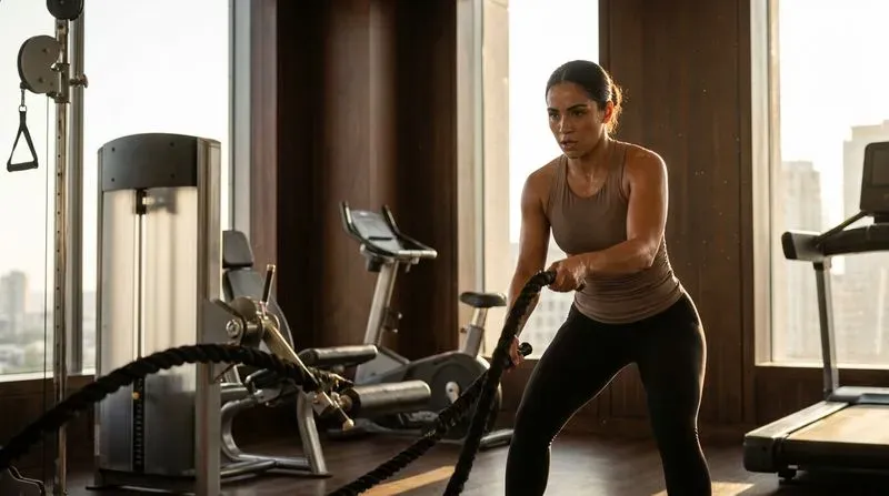 Realistic Female Fitness Gym Photos