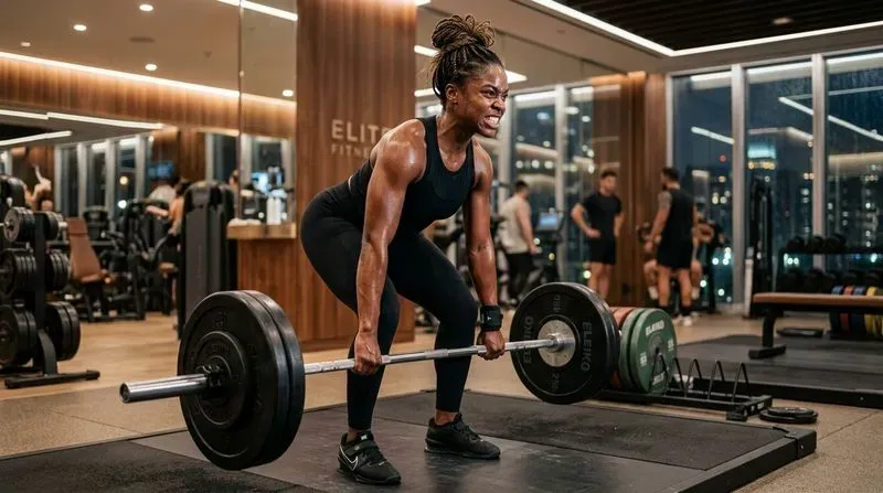 Realistic Female Fitness Gym Photos