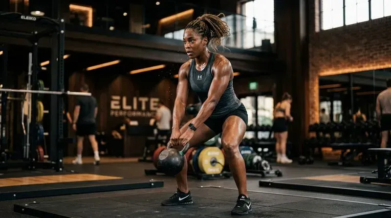 Realistic Female Fitness Gym Photos