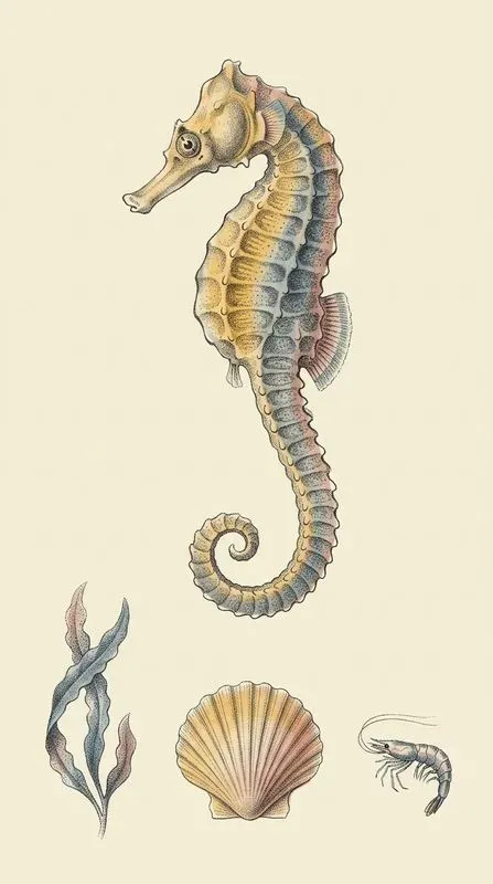 Antique Natural History Lithograph Art