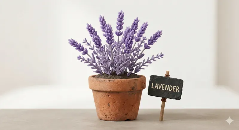 3D Clay Flowers With Custom Nameplates