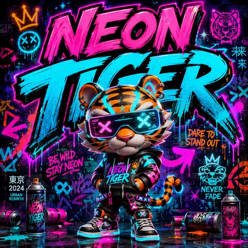 Urban Graffiti Designer Toy Mascots Packs