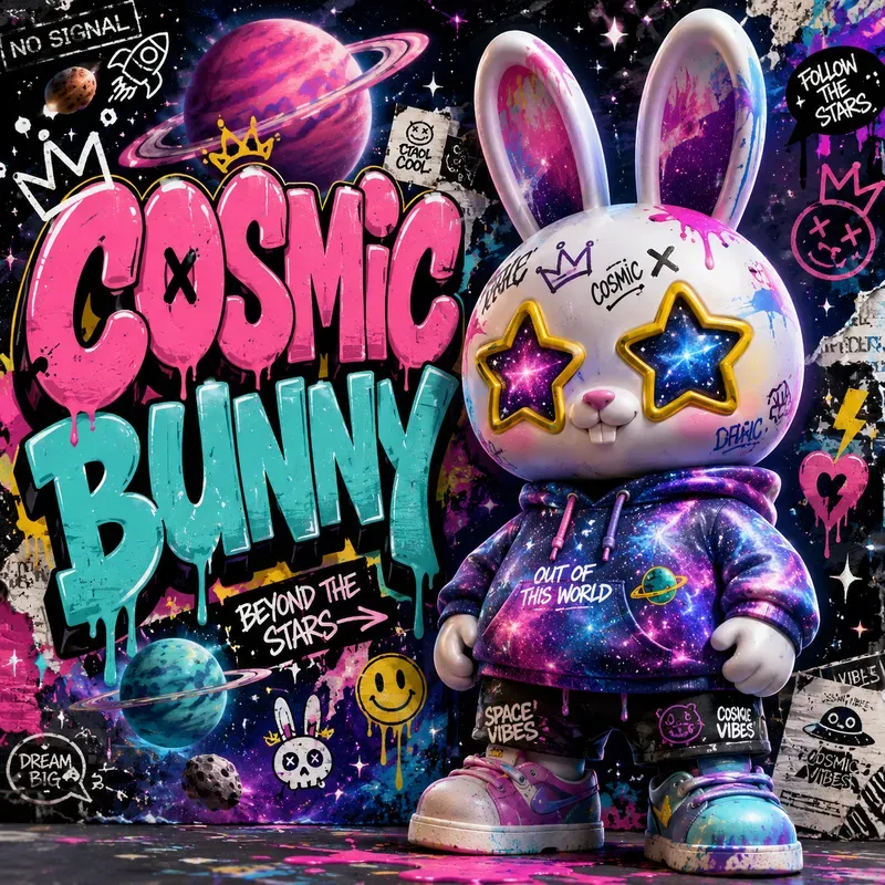 Urban Graffiti Designer Toy Mascots Packs
