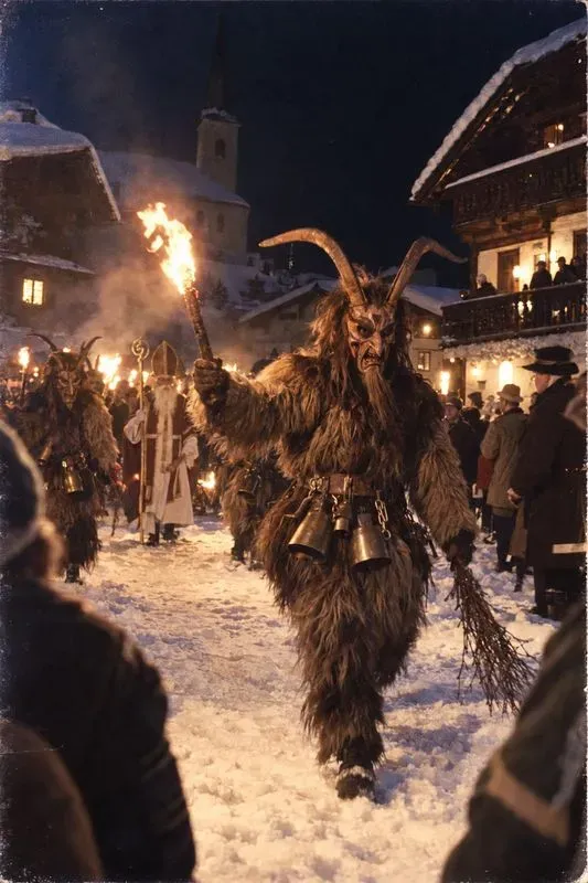 Vintage Krampus Night Photos