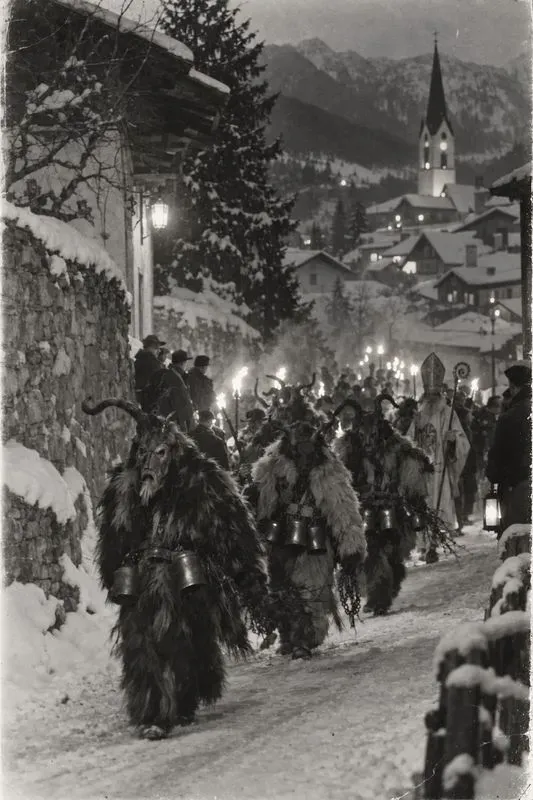 Vintage Krampus Night Photos
