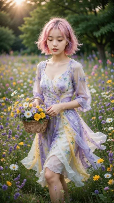 Floral Spring Fashion Photo Generator