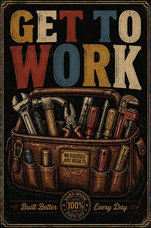 Vintage Distressed Object Poster Makers