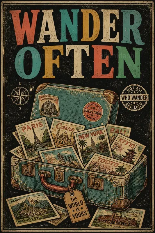 Vintage Distressed Object Poster Makers
