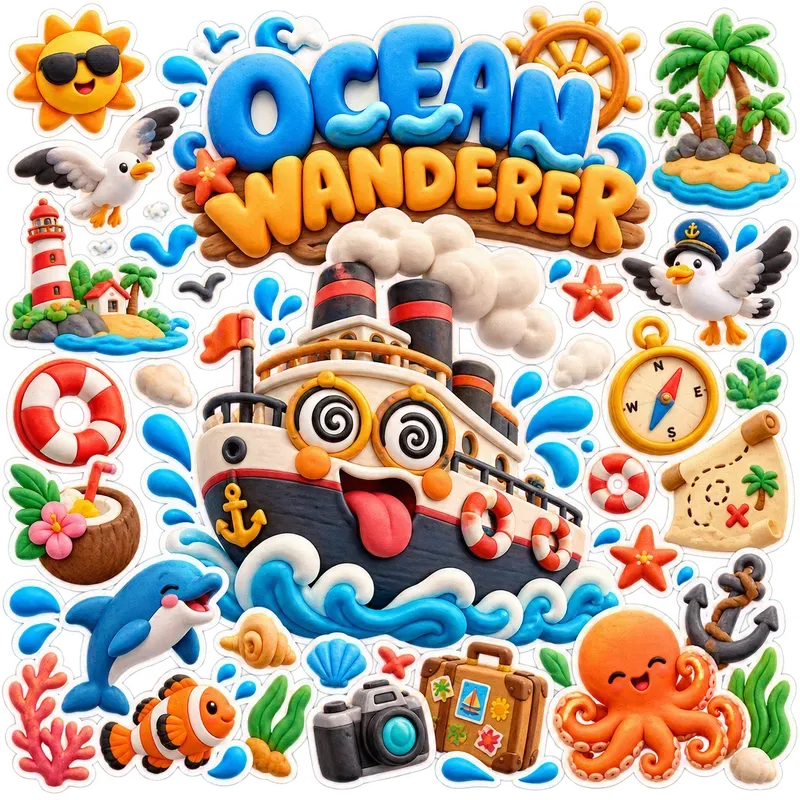 3D Pop Art Sticker Sheet Creator