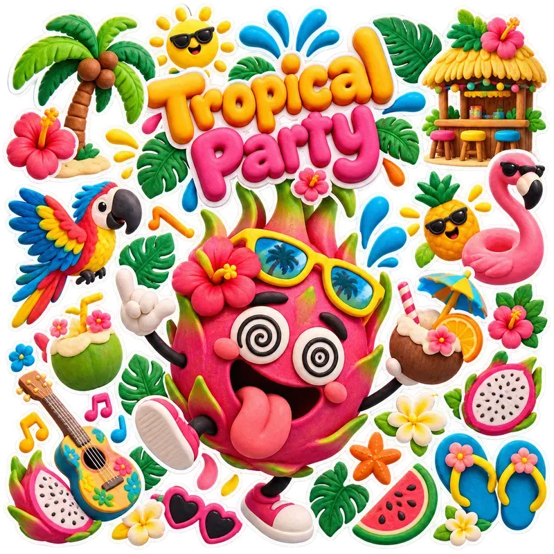 3D Pop Art Sticker Sheet Creator
