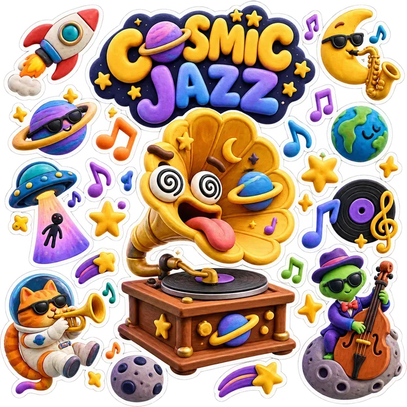 3D Pop Art Sticker Sheet Creator