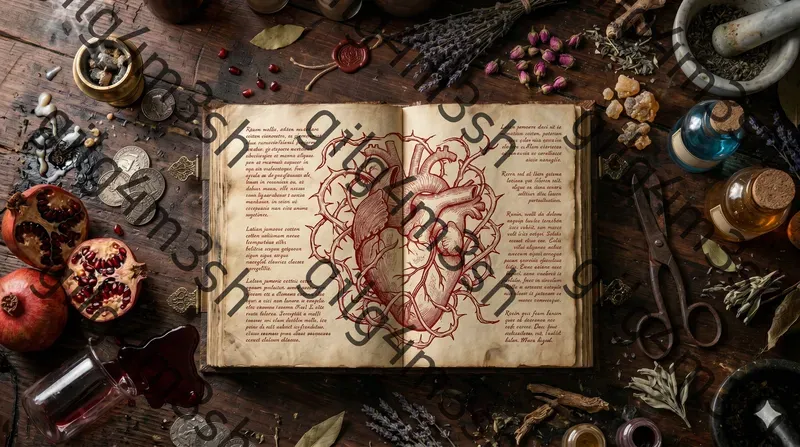 The Alchemists Grimoire Flatlays