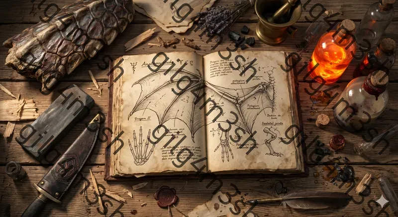 The Alchemists Grimoire Flatlays