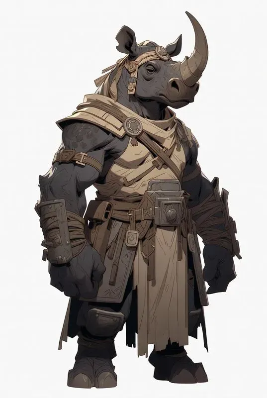 Animal Warrior Game Character Conceptart