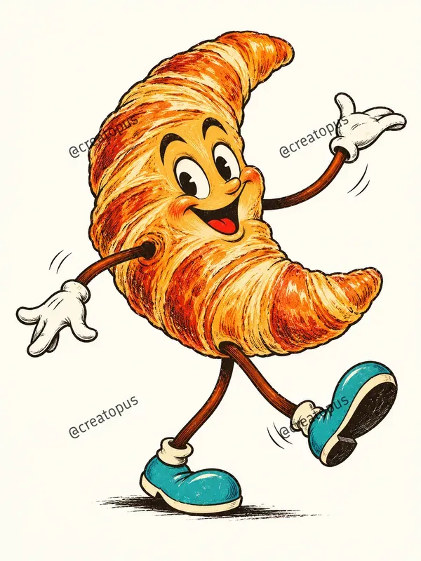 Retro Cartoon Mascot Characters