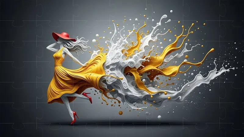 Dynamic Urban Paper Art