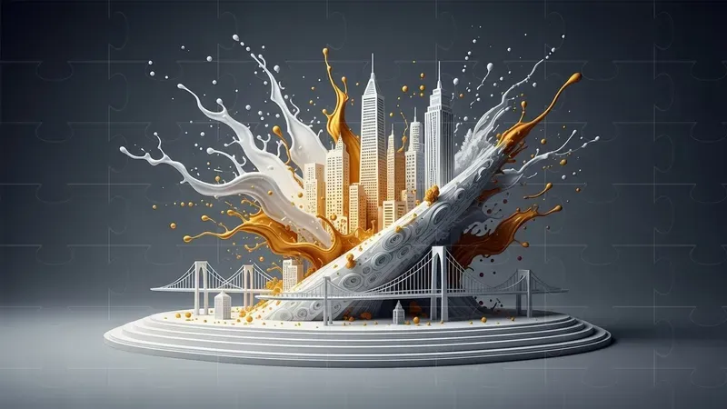 Dynamic Urban Paper Art