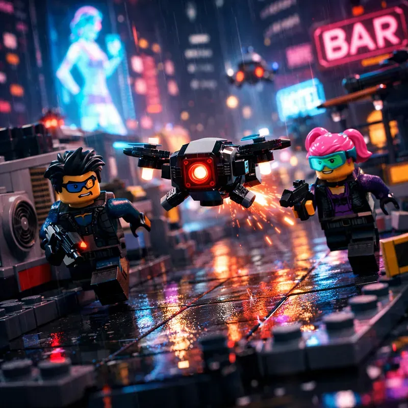 Cinematic Lego Scene Generator