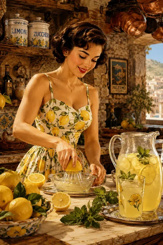 Dynamic Retro Italian Kitchen Pin Ups