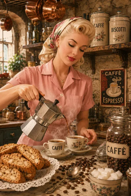 Dynamic Retro Italian Kitchen Pin Ups