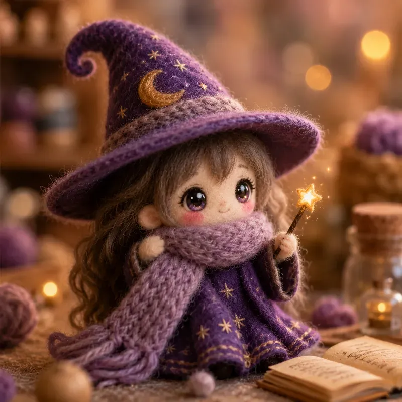 Needle Felted Cute Chibi Character Creations