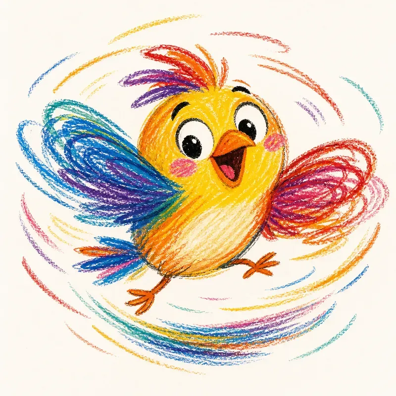 Crayon Burst Animals