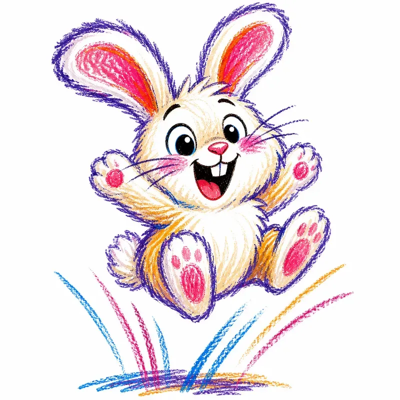 Crayon Burst Animals