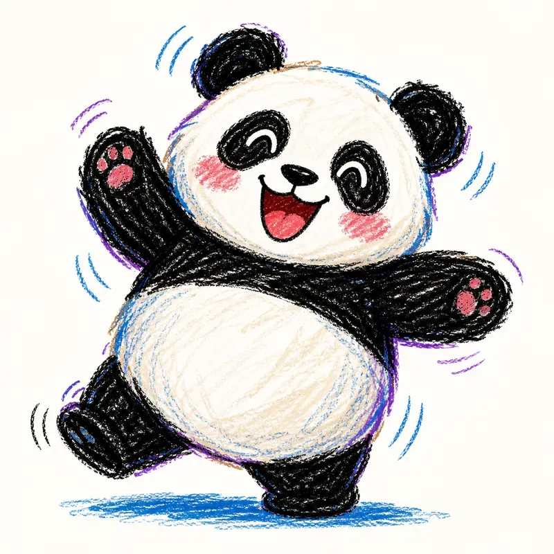 Crayon Burst Animals
