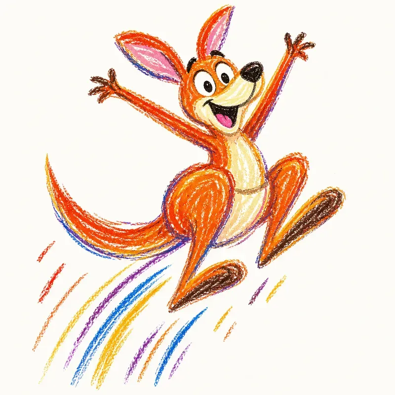 Crayon Burst Animals