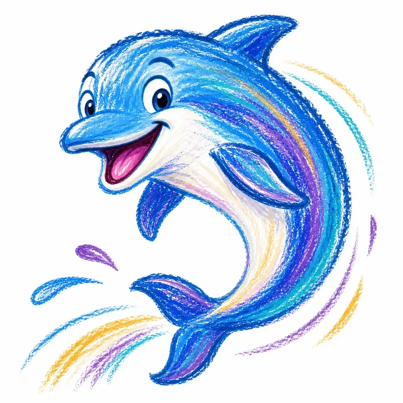 Crayon Burst Animals