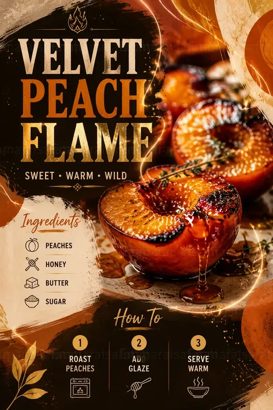 Chaotic Luxury Recipe Poster Generator