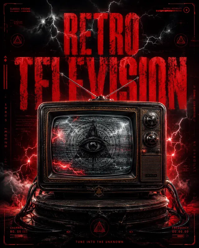 Cinematic Object Glitch Posters