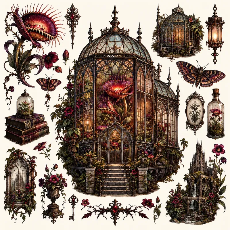 Gothic Curio Collages
