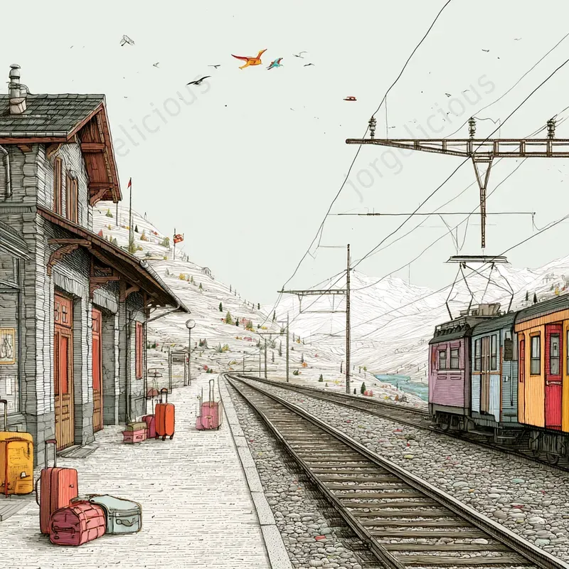 Illustrated Travel Sketch Art