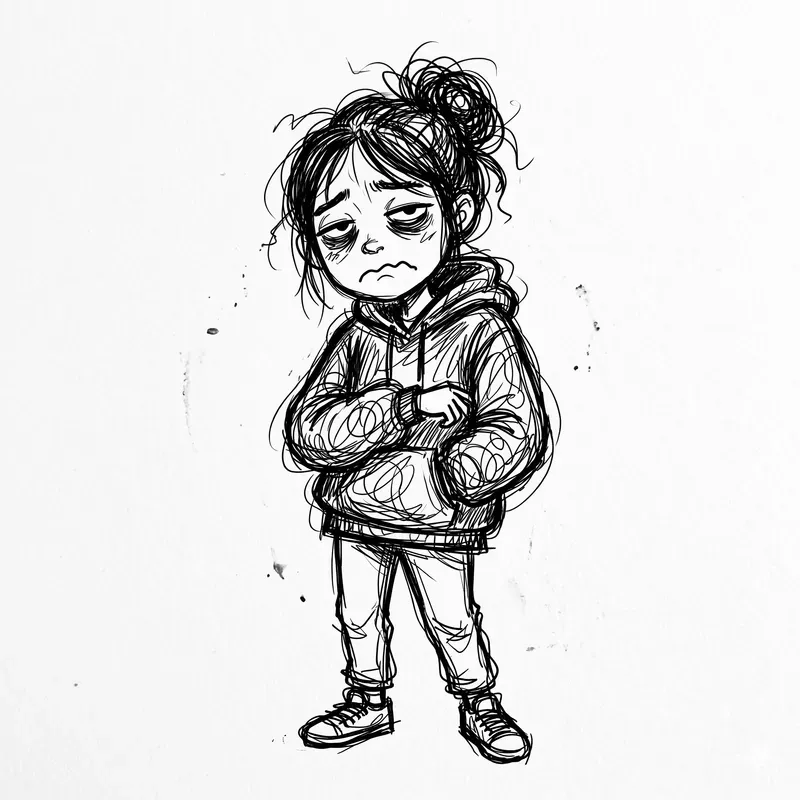 Scribble Emotion People